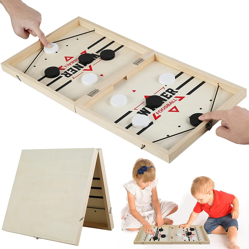 Family Puck Launcher Game: The Speed and Interaction Challenge