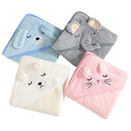 Peignoir de Bain Bébé à Capuche Ultra-Doux - L'Animal Câlin pour un Séchage Rapide