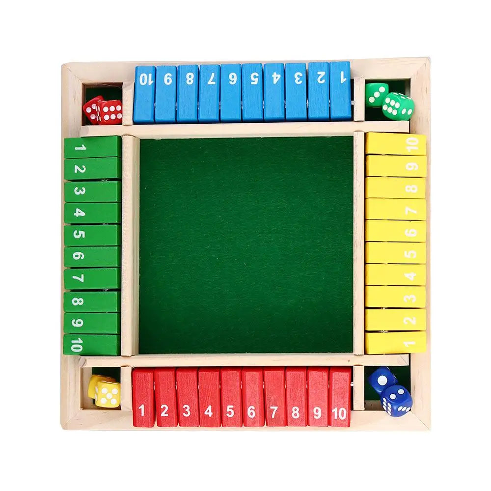 The Wooden Dice Game Shut The Box for 4 Players | Unforgettable Family Evenings