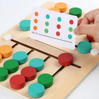 Wooden Sliding Puzzle Game Montessori for Color Learning