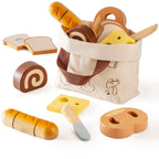 Robotime Robud - Classic Wooden Kitchen: Educational Pretend Play with Sliceable Fruits & Vegetables