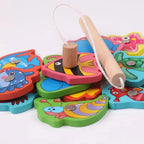 Wooden Educational Toy: Magnetic Fishing Game for Babies and Toddlers (2-5 Years Old)