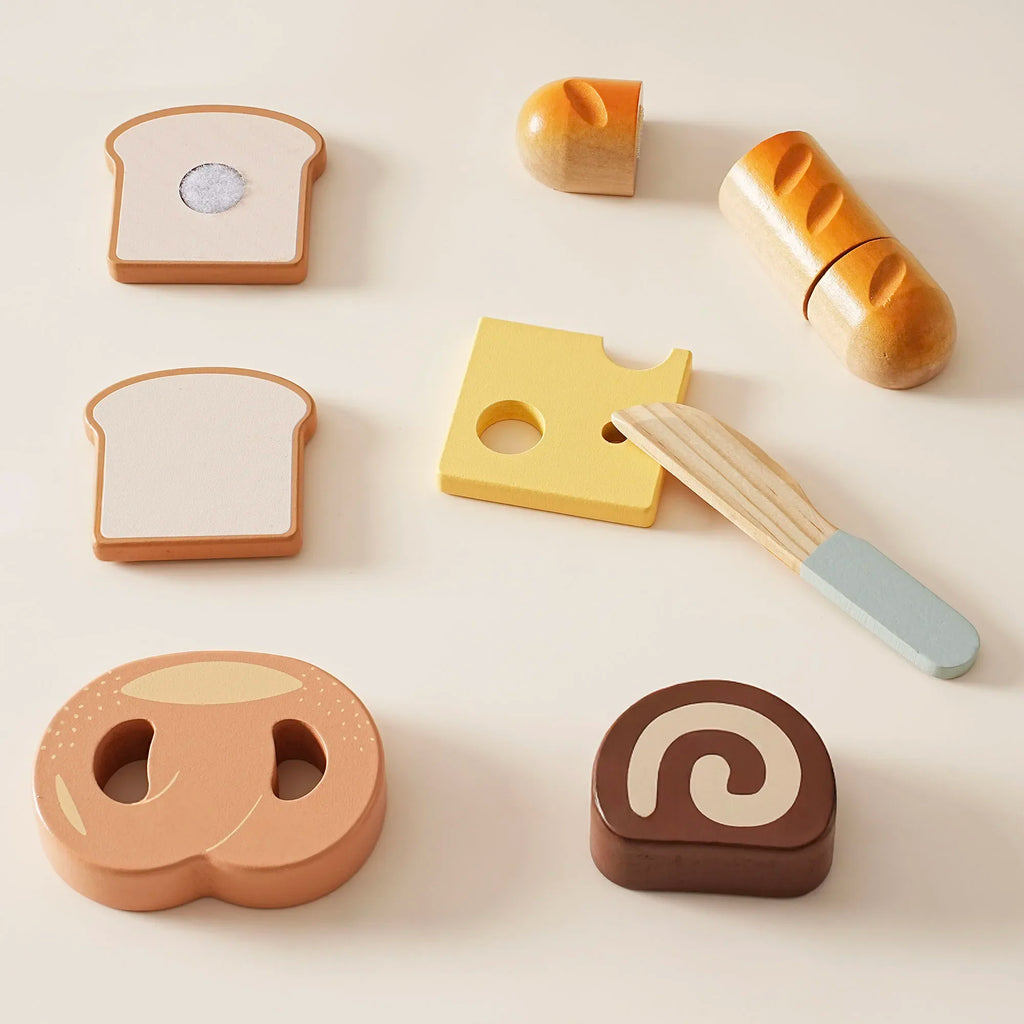 Robotime Robud - Classic Wooden Kitchen: Educational Pretend Play with Sliceable Fruits & Vegetables