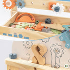 Robotime Robud - Multifunctional Wooden Workbench - The Ideal DIY Workshop for Children (Ages 3+)