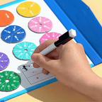 Montessori Fractions Awakening: Magnetic Educational Wood Toy
