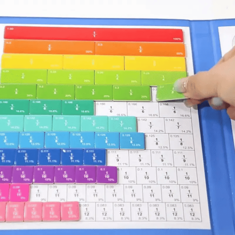 Montessori Fractions Awakening: Magnetic Educational Wood Toy
